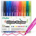 OHUHU MARCADORES GLITTER METÁLICOS CON PURPURINA PUNTA 3MM